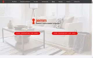 JEMM Property Management & Realty website