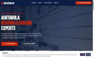 ABBA Heating and Air website