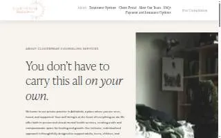 Cloudbreak Counseling Services website