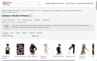 Colleen's Studio of Danse website
