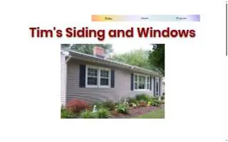 Tim's Siding and Windows website