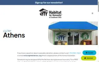 Habitat for Humanity ReStore of Athens website
