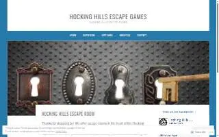 Hocking Hills Escape Games of Athens website