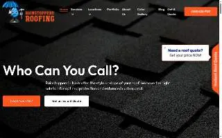 Rainstoppers Roofing of Athens website