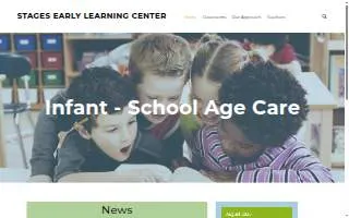 Stages Early Learning Center Ltd website