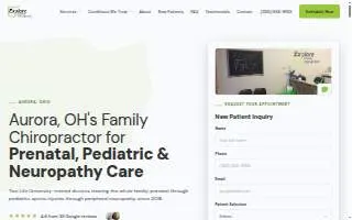 Explore Family Chiropractic LLC website