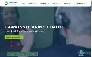 Hawkins Hearing Center website