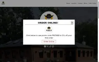 Bandidos Cantina and Grill website