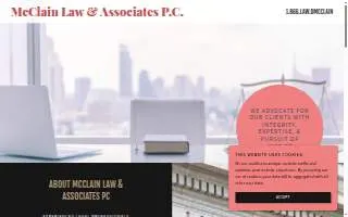 McClain Law Office website