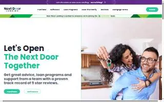 Next Door Lending Ohio of Austintown website
