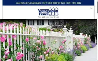 Youngstown Fence Inc of Austintown website