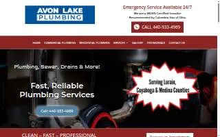 Avon Lake Plumbing website