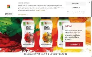 Custom Culinary website