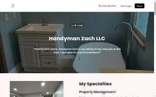 Handyman Zach LLC website