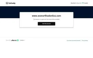 Avon Orthodontics website