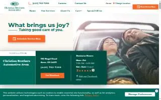 Christian Brothers Automotive Avon website