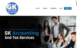 GK Tax Services website