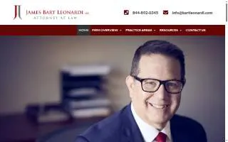 James Bart Leonardi, LLC website