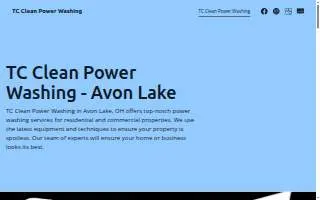 TC Clean Power Washing website