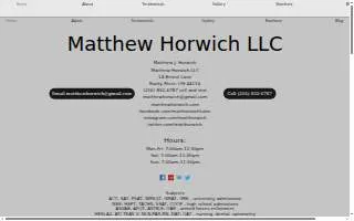 Matthew Horwich LLC of Avon website