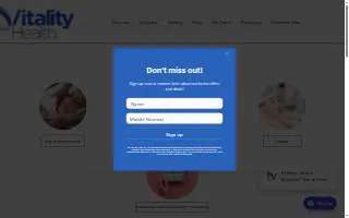 Vitality Health of Avon website