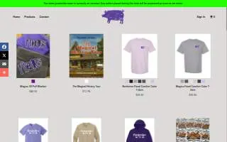 Barberton Local Tees website