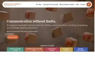 Beyond Speech Therapy Center of Barberton website