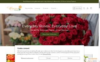 Caines Flowers website