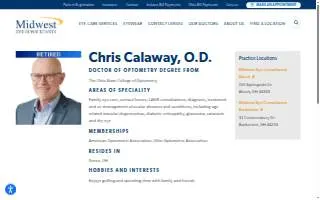 Chris A. Calaway, OD website