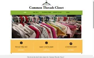 Common Threads Closet website