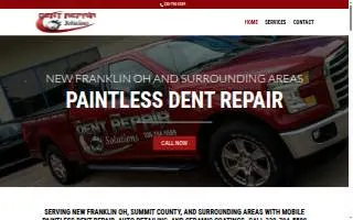 Dent Repair Solutions website