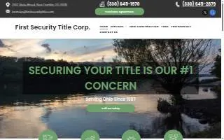First Security Title website
