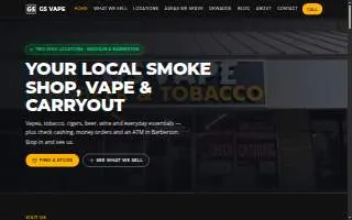 GS Vape website