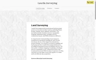 Laurila Surveying website