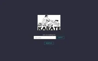 The Art of Karate website