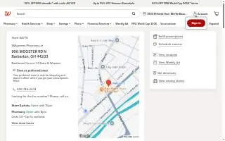 Walgreens of Barberton website