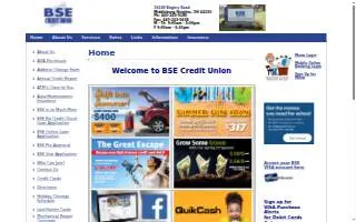 BSE Credit Union of Bay Village website