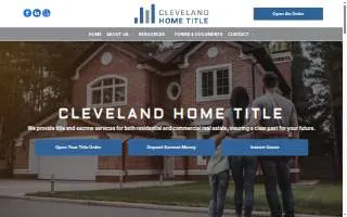 Cleveland Home Title website