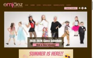 Emjaez Dance Studio website