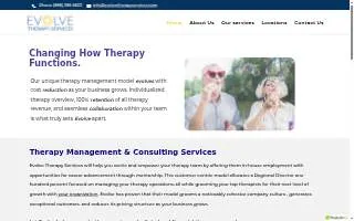 Evolve Therapy Services of Bay Village website