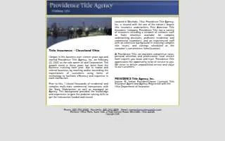 Providence Title Agency Inc website