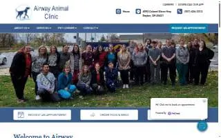Airway Animal Clinic of Beavercreek website