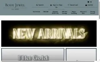 Body Jewel website