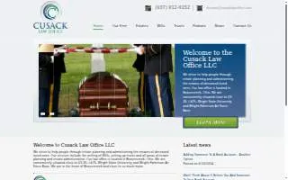 Cusack Law Office LLC website