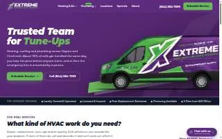 Extreme Heating & Air Conditioning website