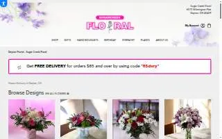 Sugar Creek Floral of Beavercreek website
