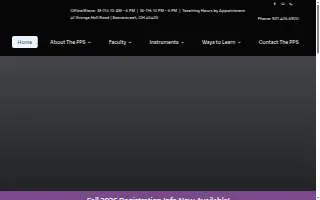 The Piano Preparatory School website