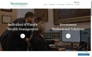 Westminster Financial Sec website