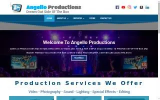 Angello Productions website