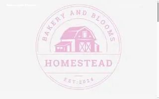 Bakery and Blooms website